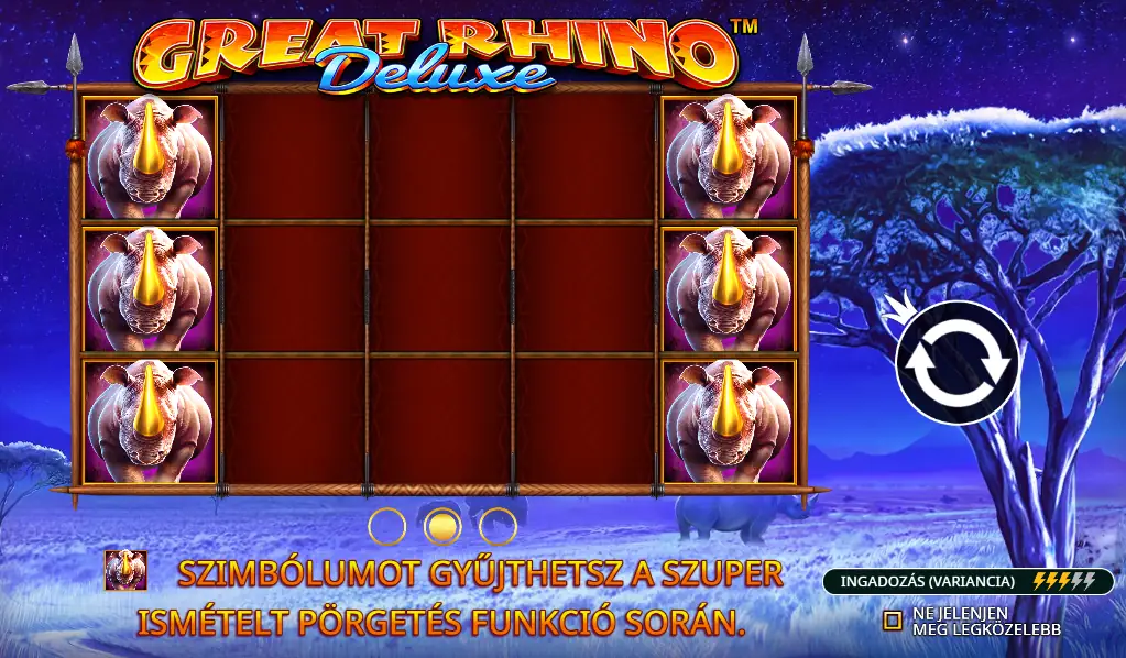 Great Rhino Deluxe Nyerőgép Teszt
